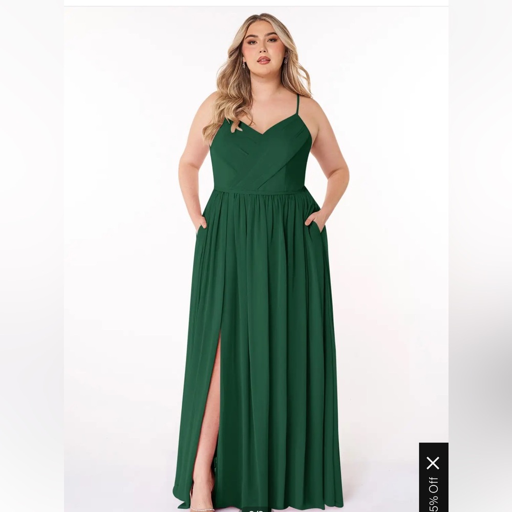 Azazie Cora Dark Green Bridesmaid Dress